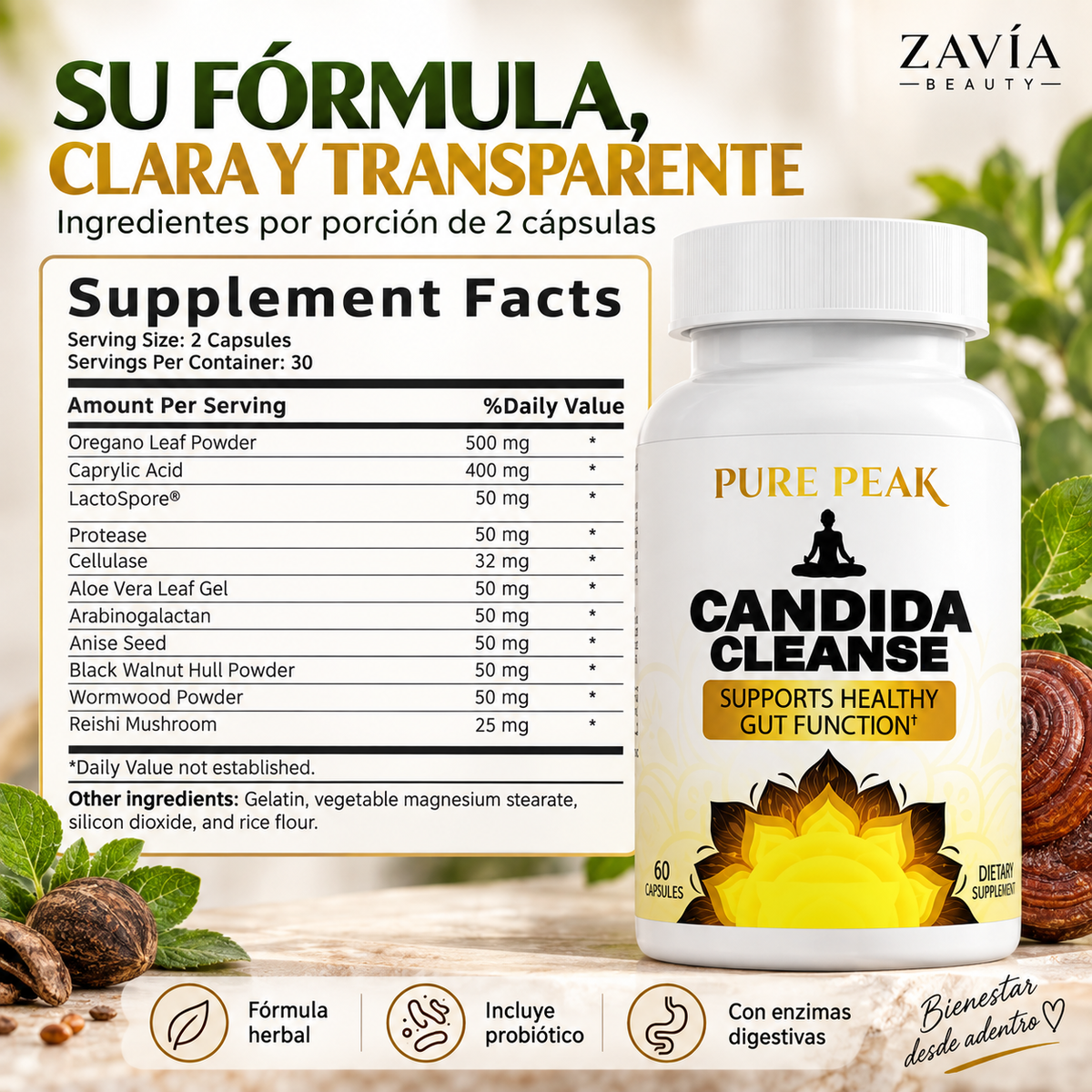 Pure Peak Candida Cleanse | Bienestar Digestivo