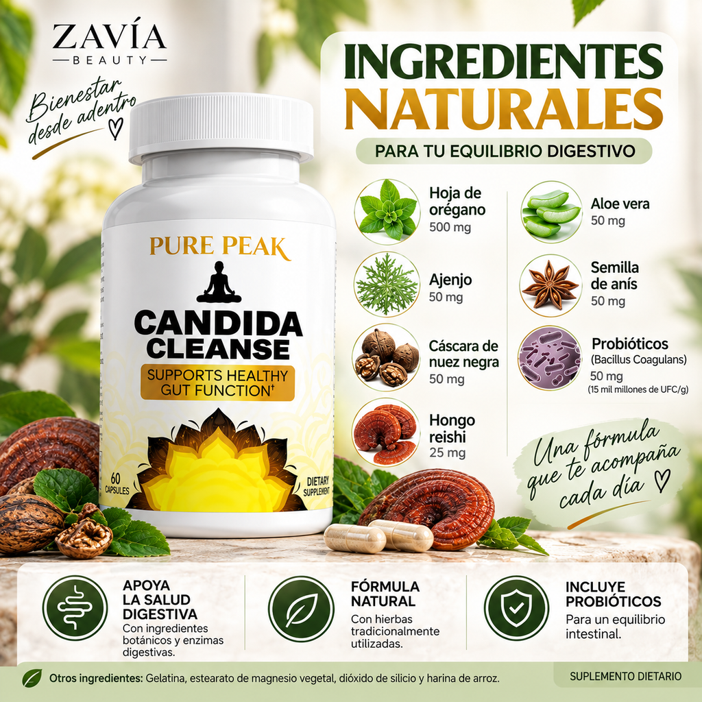 Pure Peak Candida Cleanse | Bienestar Digestivo