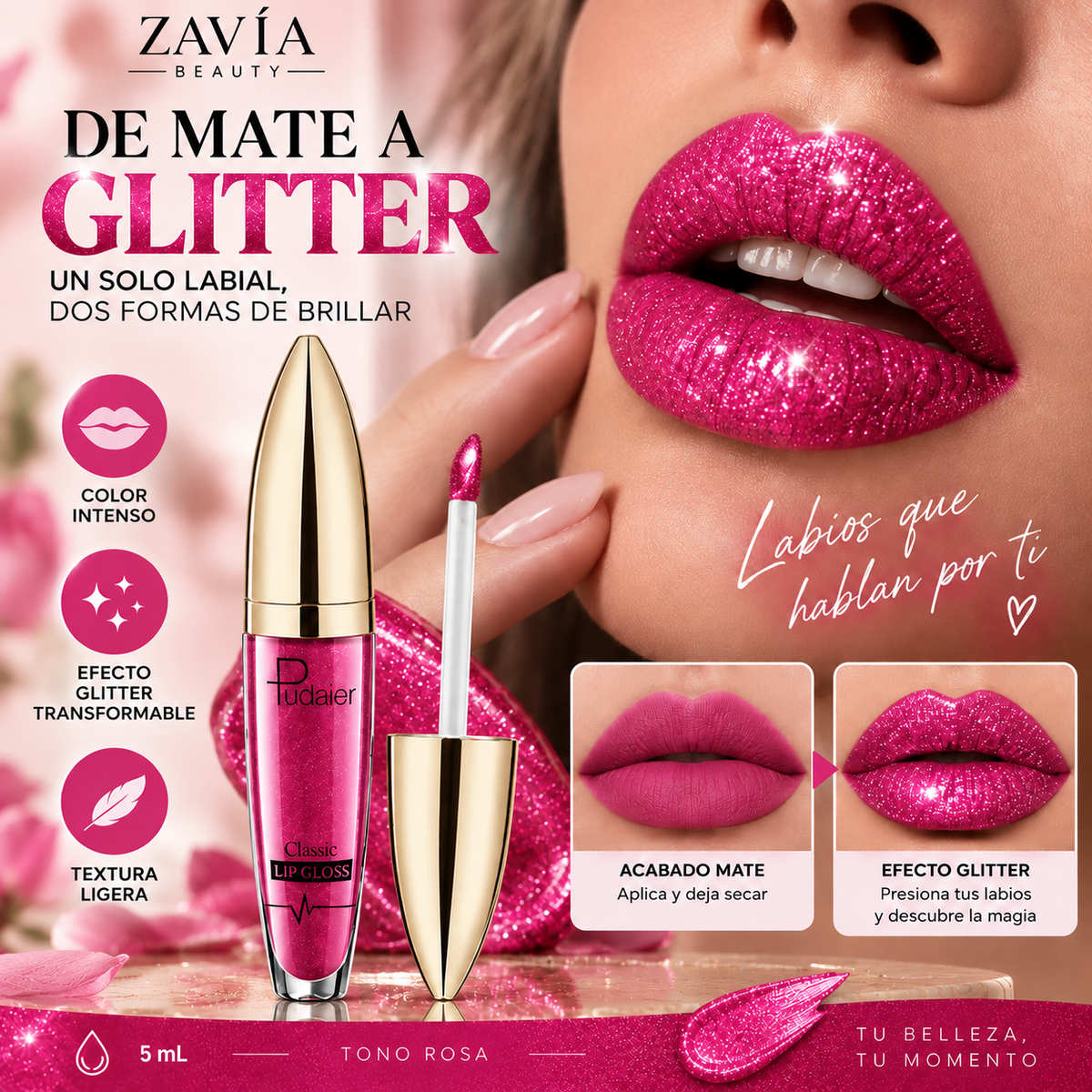 LABIAL MAGIC GLOW · Rosa