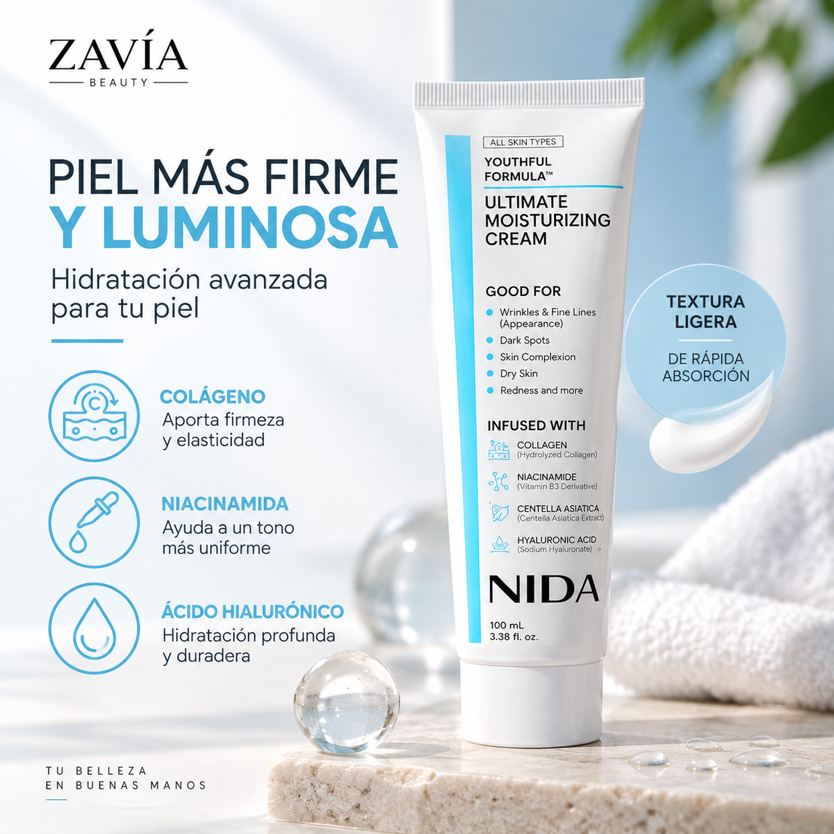 NIDA Youthful Formula™ · Crema Hidratante Facial 100 ml