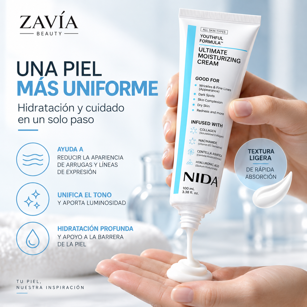 NIDA Youthful Formula™ · Crema Hidratante Facial 100 ml