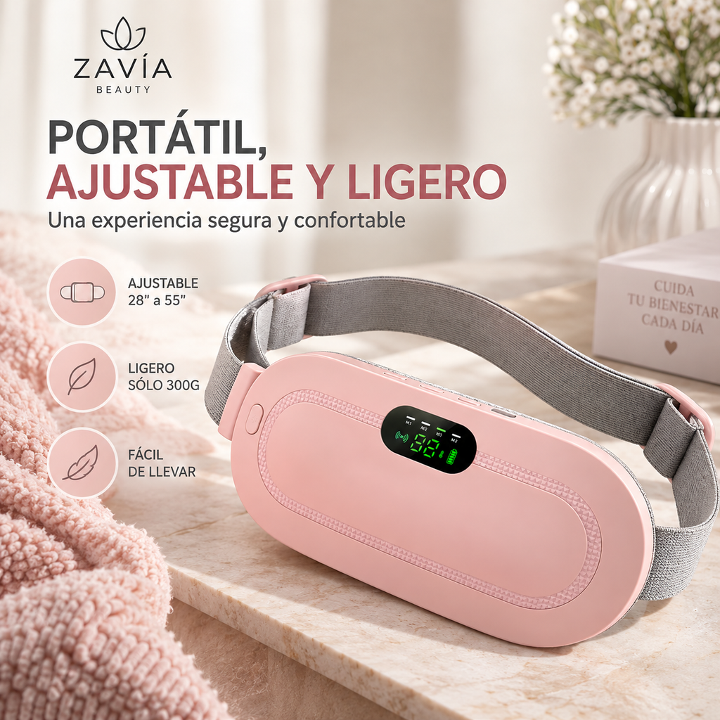 Almohadilla Térmica para Cólicos con Vibración | ZAVÍA BEAUTY