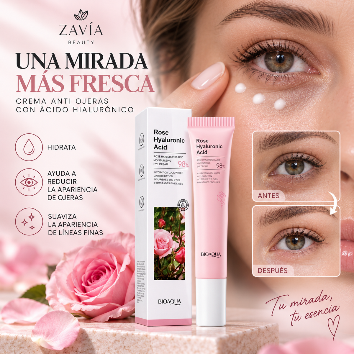 CREMA PARA CONTORNO DE OJOS BIOAQUA