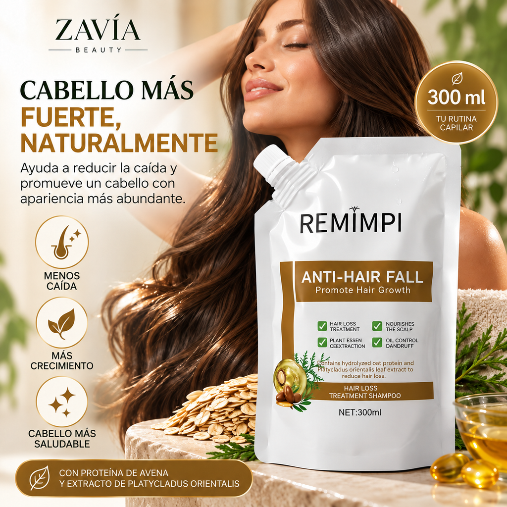 REMIMPI Shampoo Anticaída · Cuidado Capilar 300 ml