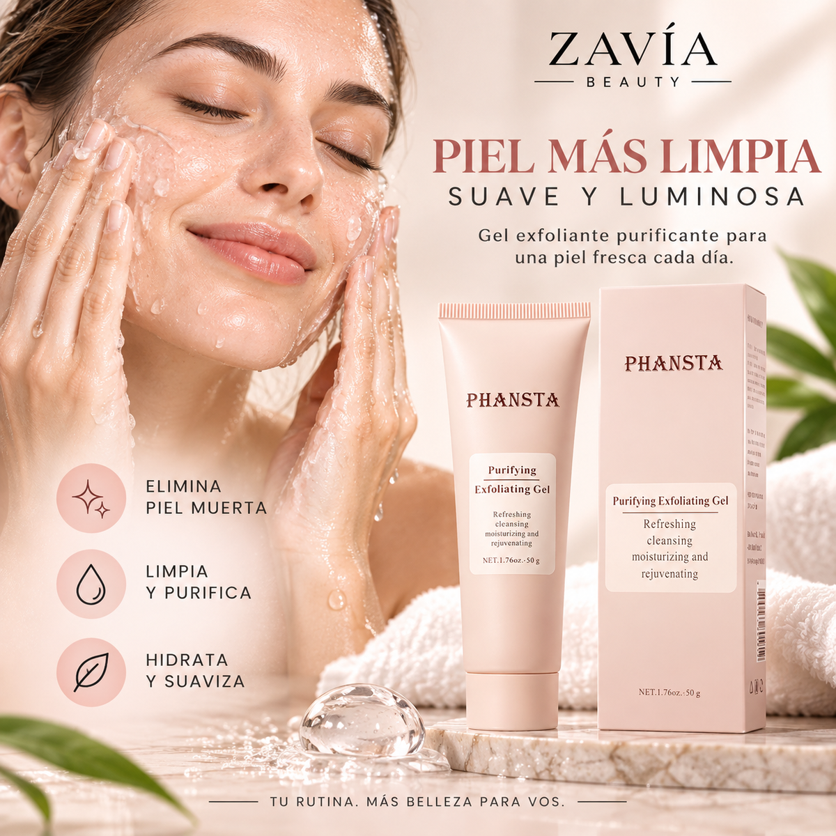 PHANSTA Gel Exfoliante Purificante · 50 g