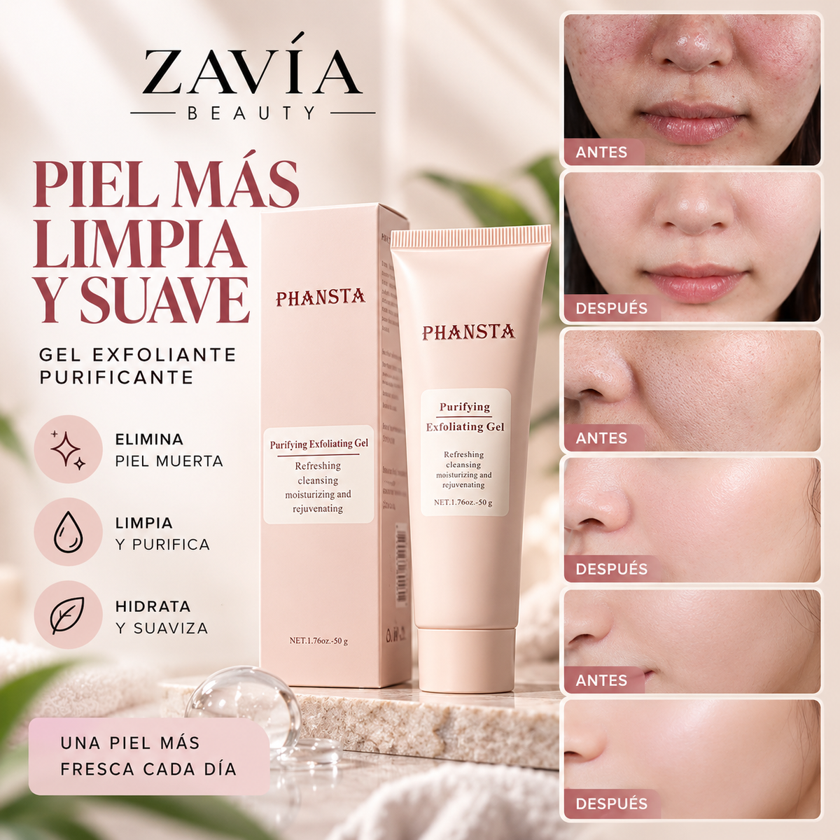 PHANSTA Gel Exfoliante Purificante · 50 g