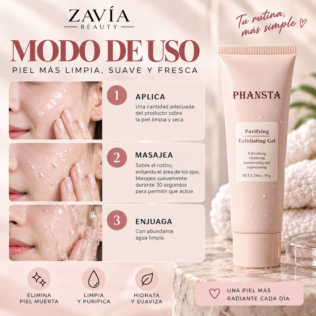PHANSTA Gel Exfoliante Purificante · 50 g