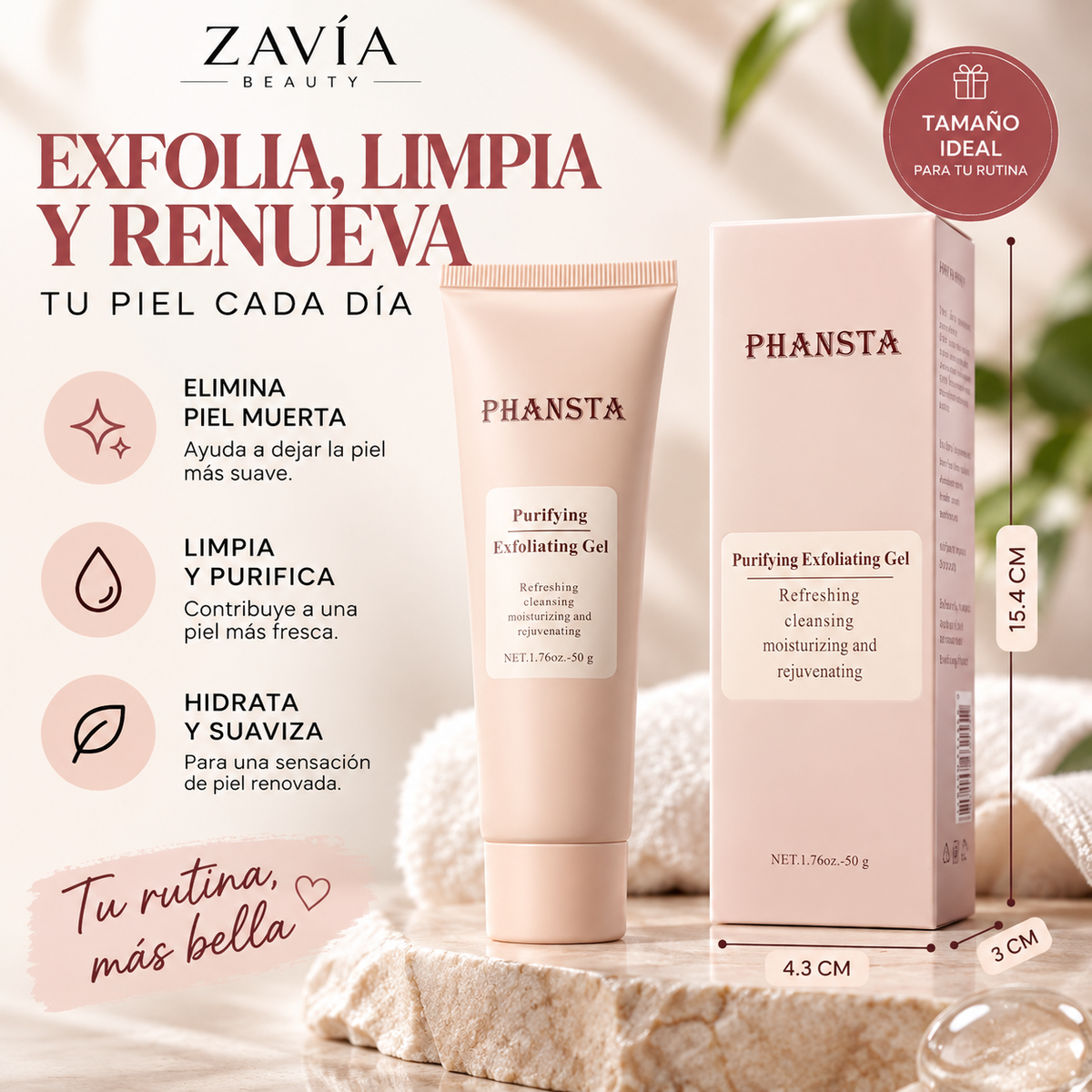 PHANSTA Gel Exfoliante Purificante · 50 g